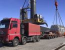 transportation of metal crane beams