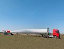 transporting blades for a wind farm